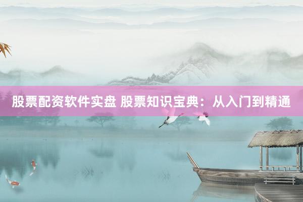 股票配资软件实盘 股票知识宝典：从入门到精通